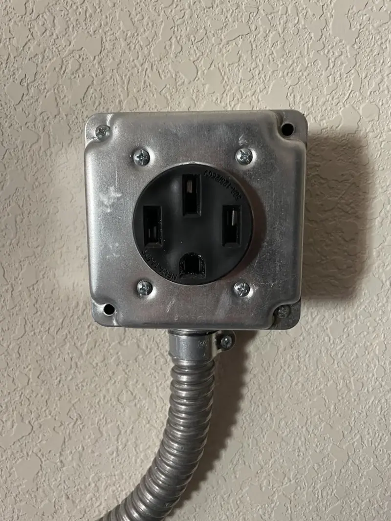 NEMA 14-50 outlet installed for Electrical Panel Upgrade in Elizabeth